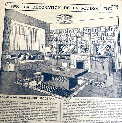 Homemaking and Crafts in 1st January 1931 French Handicrafts Paper Mon Ouvrage