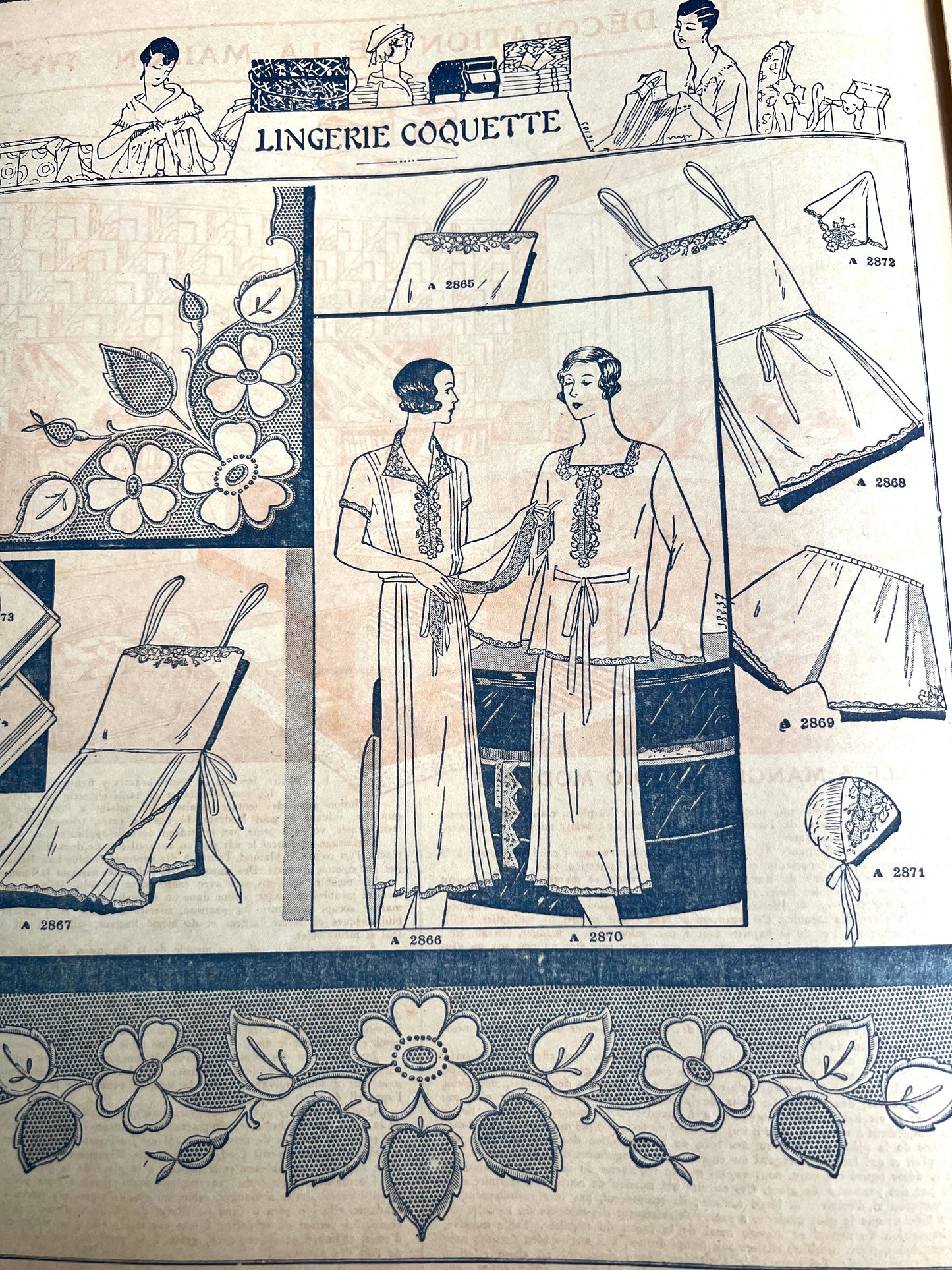 Homemaking and Crafts in 1st January 1931 French Handicrafts Paper Mon Ouvrage