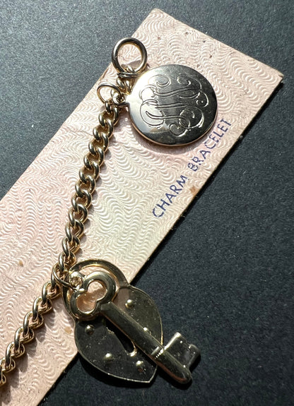 1960s American Little Miss Charm Bracelet