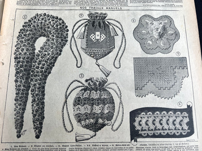 Corset Pattern + Wedding Dress in 20th January 1901  French Le Petit Echo de la Mode