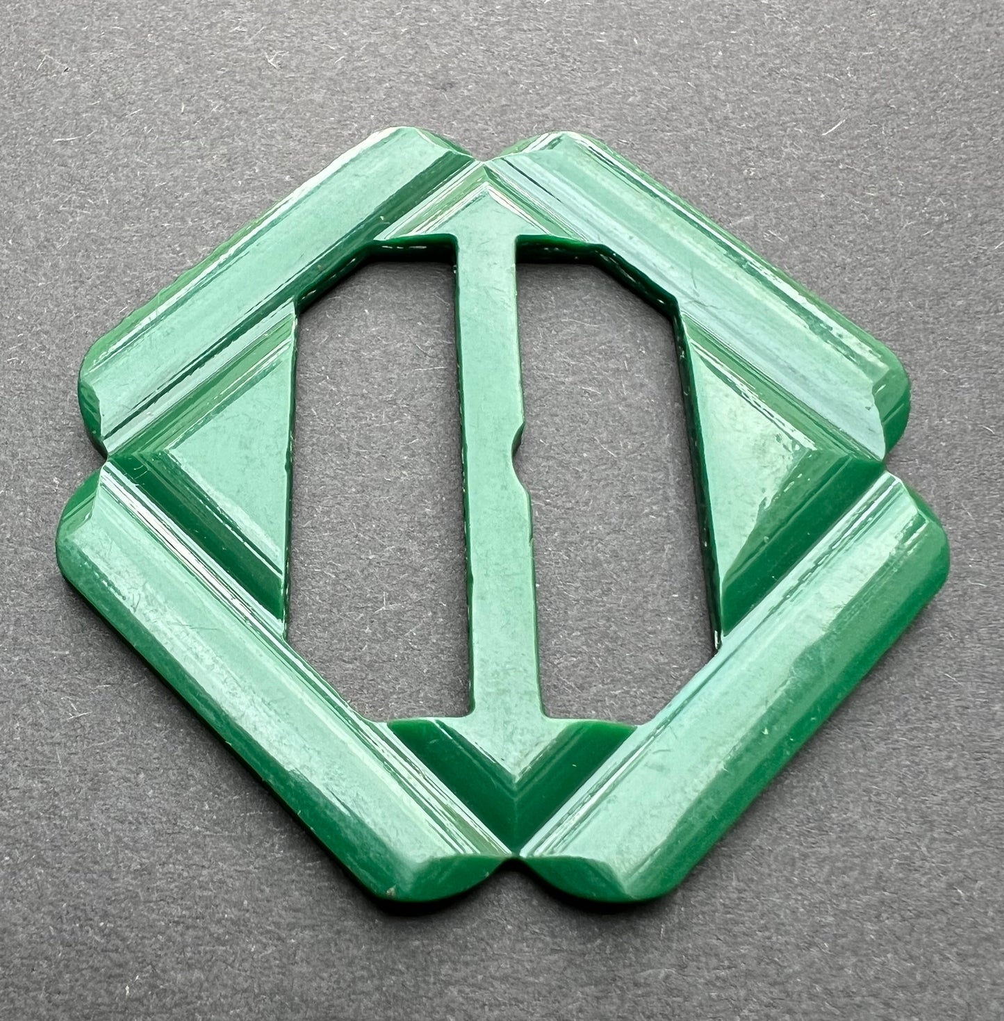 Racing Green Vintage Deco 5.5cm Buckle