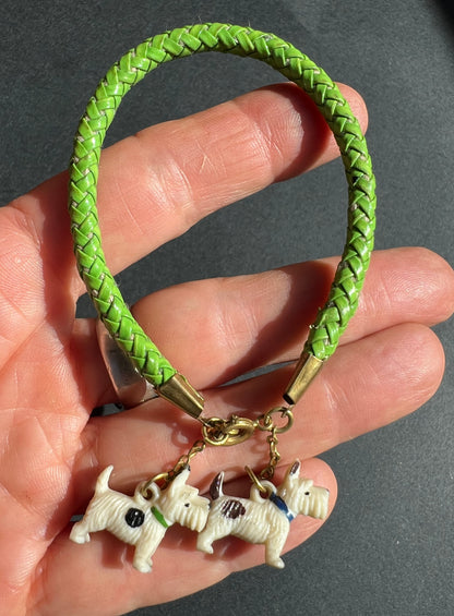 Gorgeous Vintage Scottie Dog Bracelet