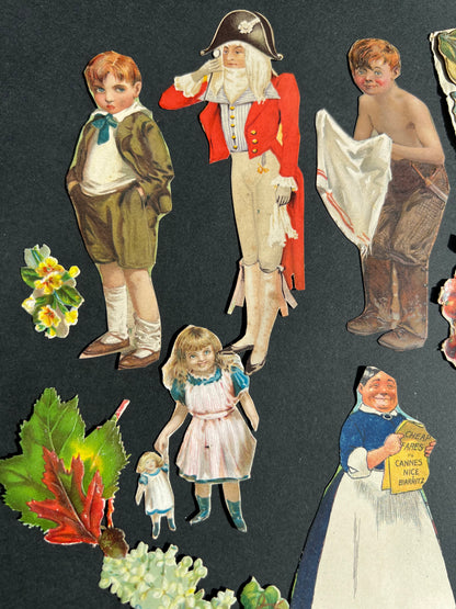 Job Lot of Victorian Scraps and Cut Outs