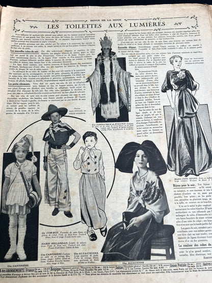 Fancy Dress Clothes in 26th January 1936 French Le Petit Echo de la Mode