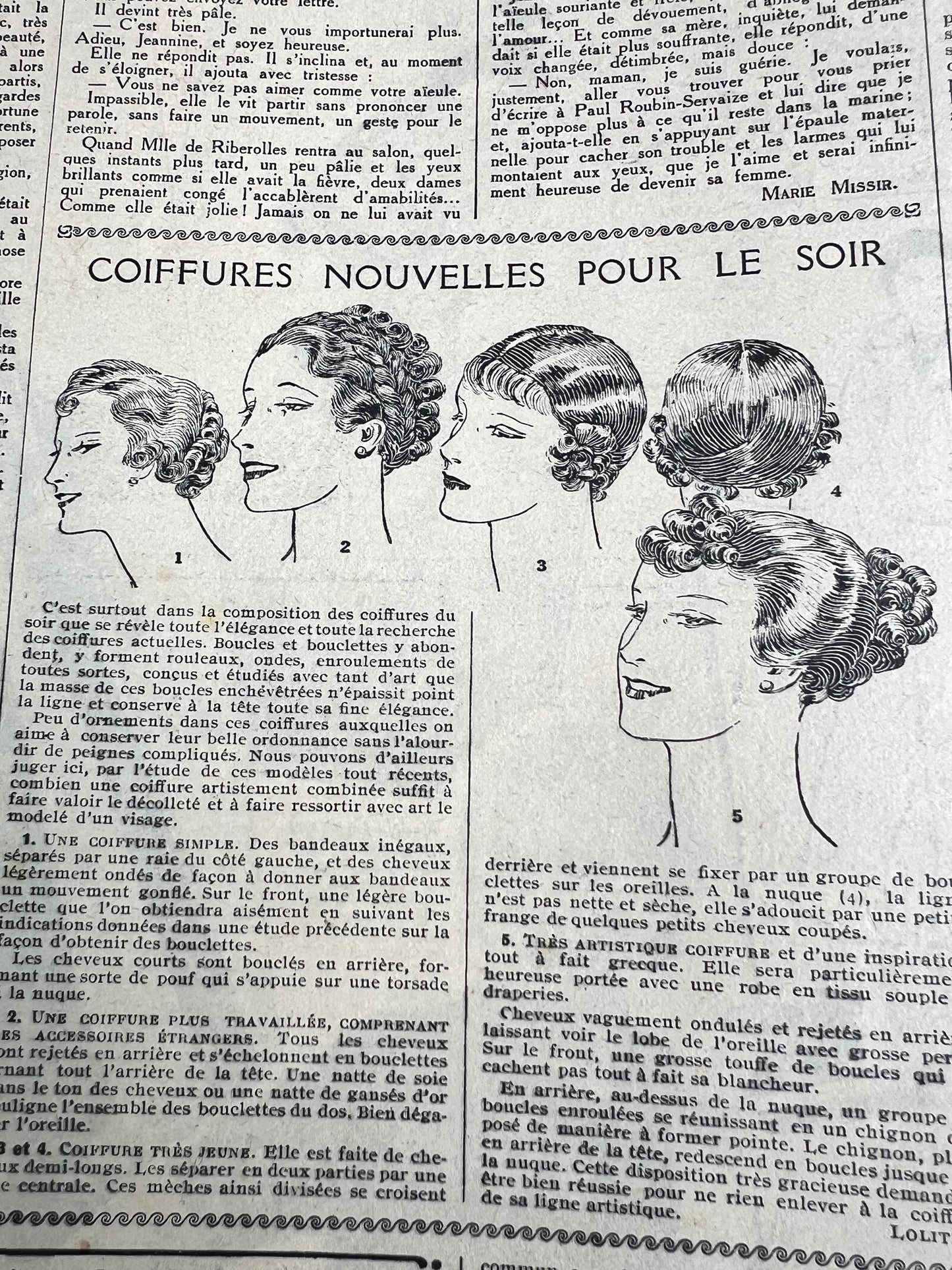 Ski Suits and Latest Hairstyles in 5th January 1936 French Le Petit Echo de la Mode