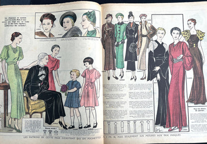 Ski Suits and Latest Hairstyles in 5th January 1936 French Le Petit Echo de la Mode