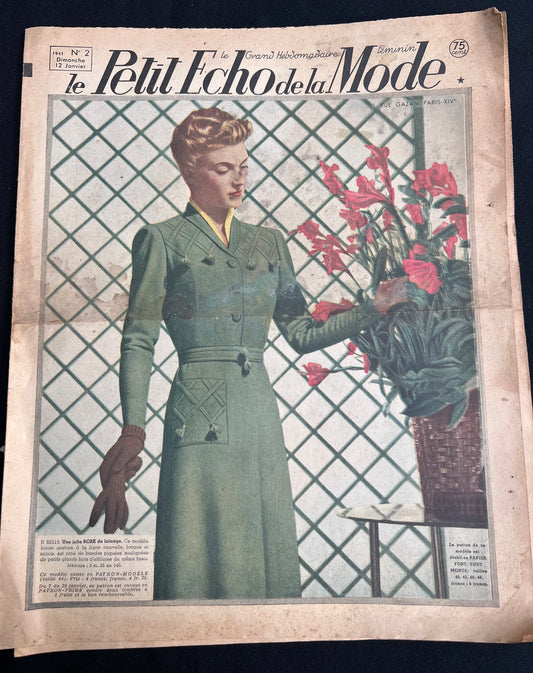 Post War Life in 12th January 1941 French Le Petit Echo de la Mode