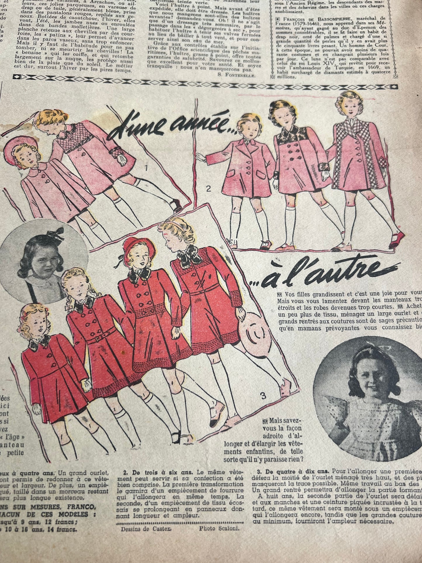 Post War Life in 12th January 1941 French Le Petit Echo de la Mode