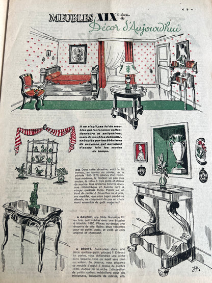 The New Look in 16th January 1949 French Women's Paper Le Petit Echo de la Mode