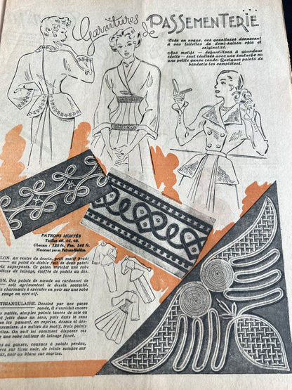 The New Look in 16th January 1949 French Women's Paper Le Petit Echo de la Mode