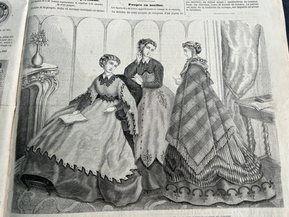 159 Years Old 13th January 1867 French Women's Paper La Mode Illustree