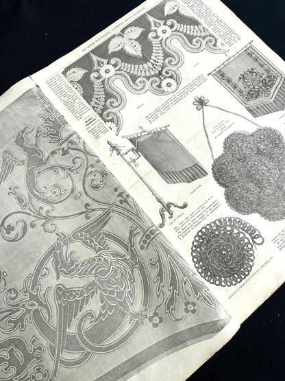 Accessories and Handicrafts from 159 Years Ago in 20th January 1867 French Women's Paper La Mode Illustree