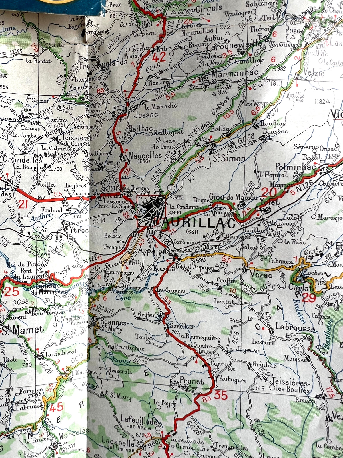 4 French 1940s Michelin Maps of West and Central France