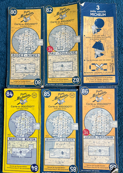 5 Lovely French 1940s Michelin Maps of Southern France