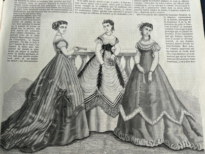 Accessories and Handicrafts from 159 Years Ago in 20th January 1867 French Women's Paper La Mode Illustree
