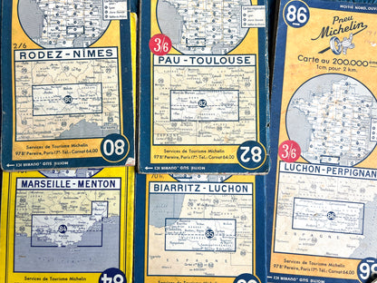 5 Lovely French 1940s Michelin Maps of Southern France