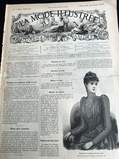 The Seasons Most Exciting Accessories in 4th January 1891 French Women's Paper La Mode Illustree