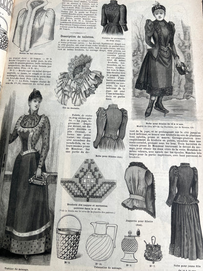 The Seasons Most Exciting Accessories in 4th January 1891 French Women's Paper La Mode Illustree