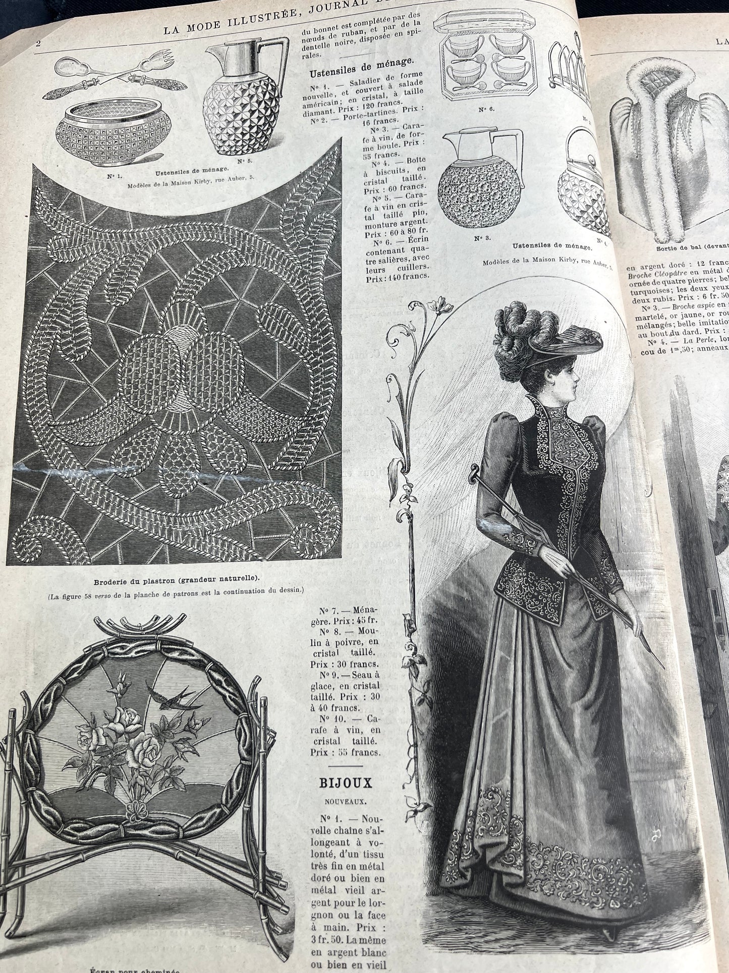 The Seasons Most Exciting Accessories in 4th January 1891 French Women's Paper La Mode Illustree