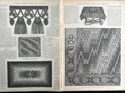 Self Reflection in 11th January 1891 French Women's Paper La Mode Illustree