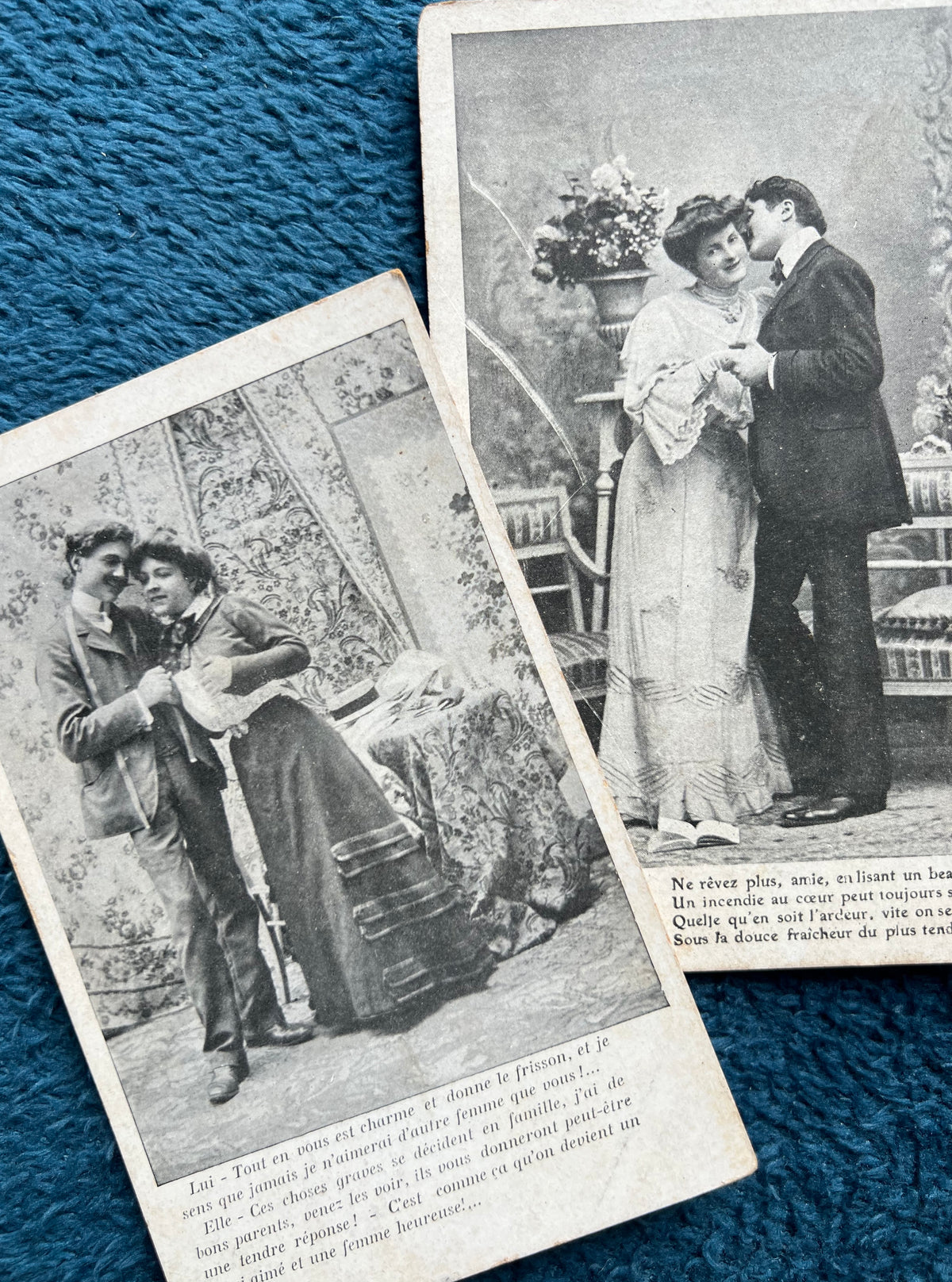 6 Inventivally Romantic Early C20th French Postcards