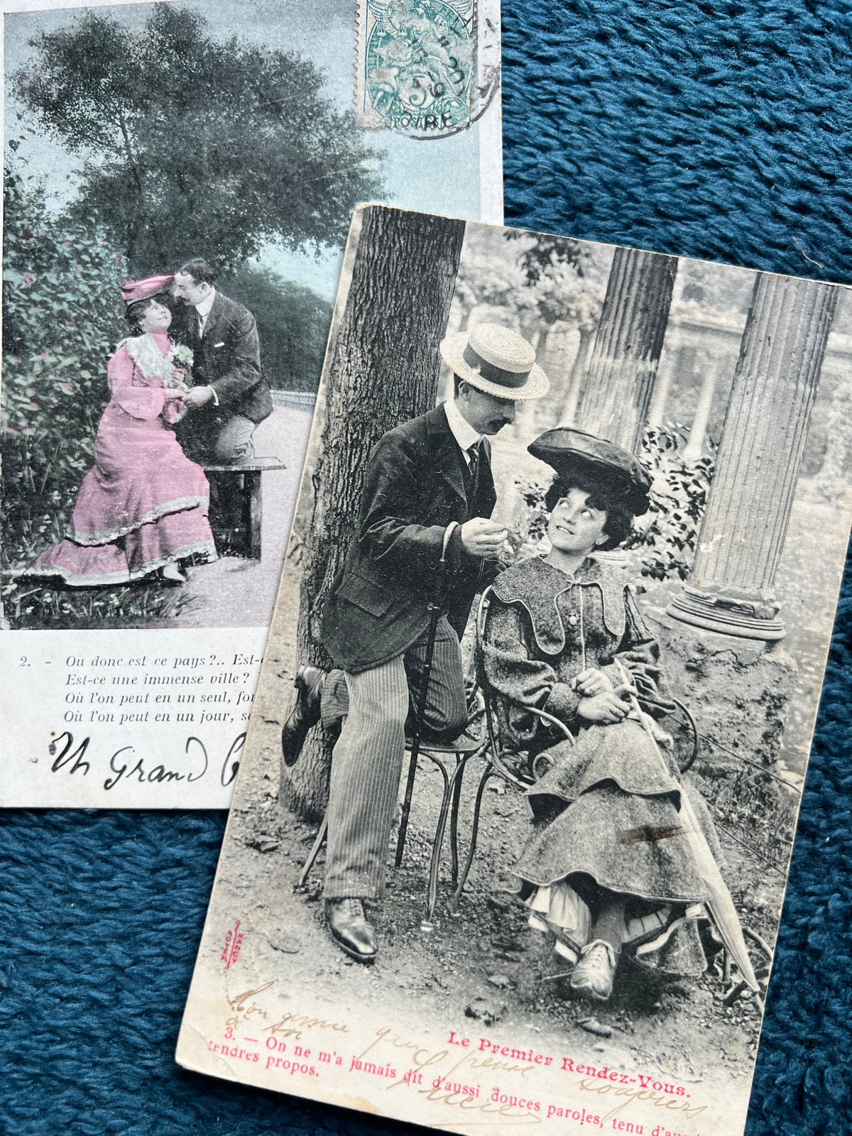 6 Dramatically Romantic Early C20th French Postcards