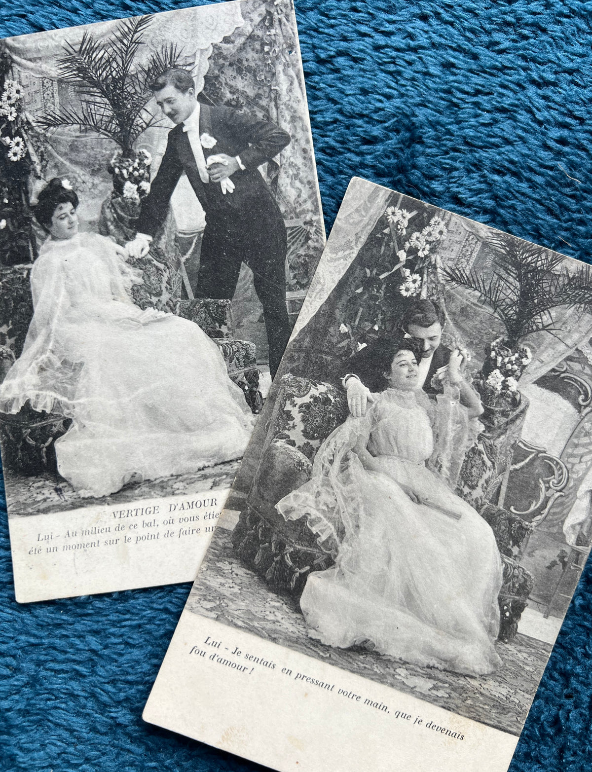 6 Dramatically Romantic Early C20th French Postcards