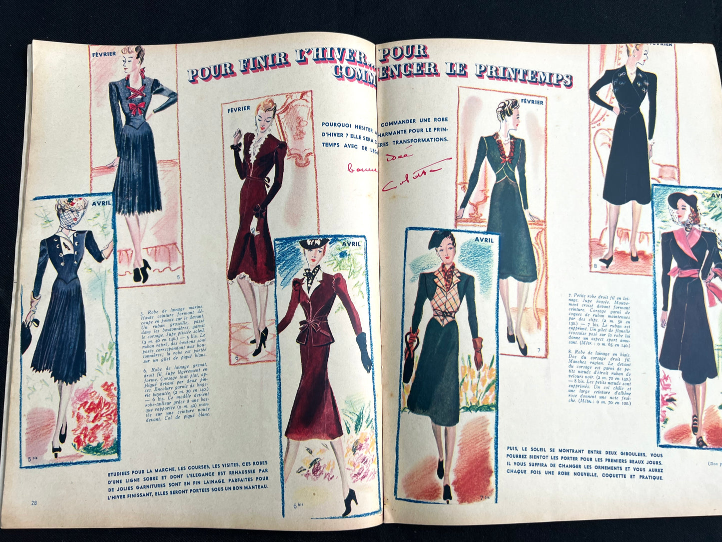 100th Edition of French MARIE CLAIRE featuring Colette 27th January 1939