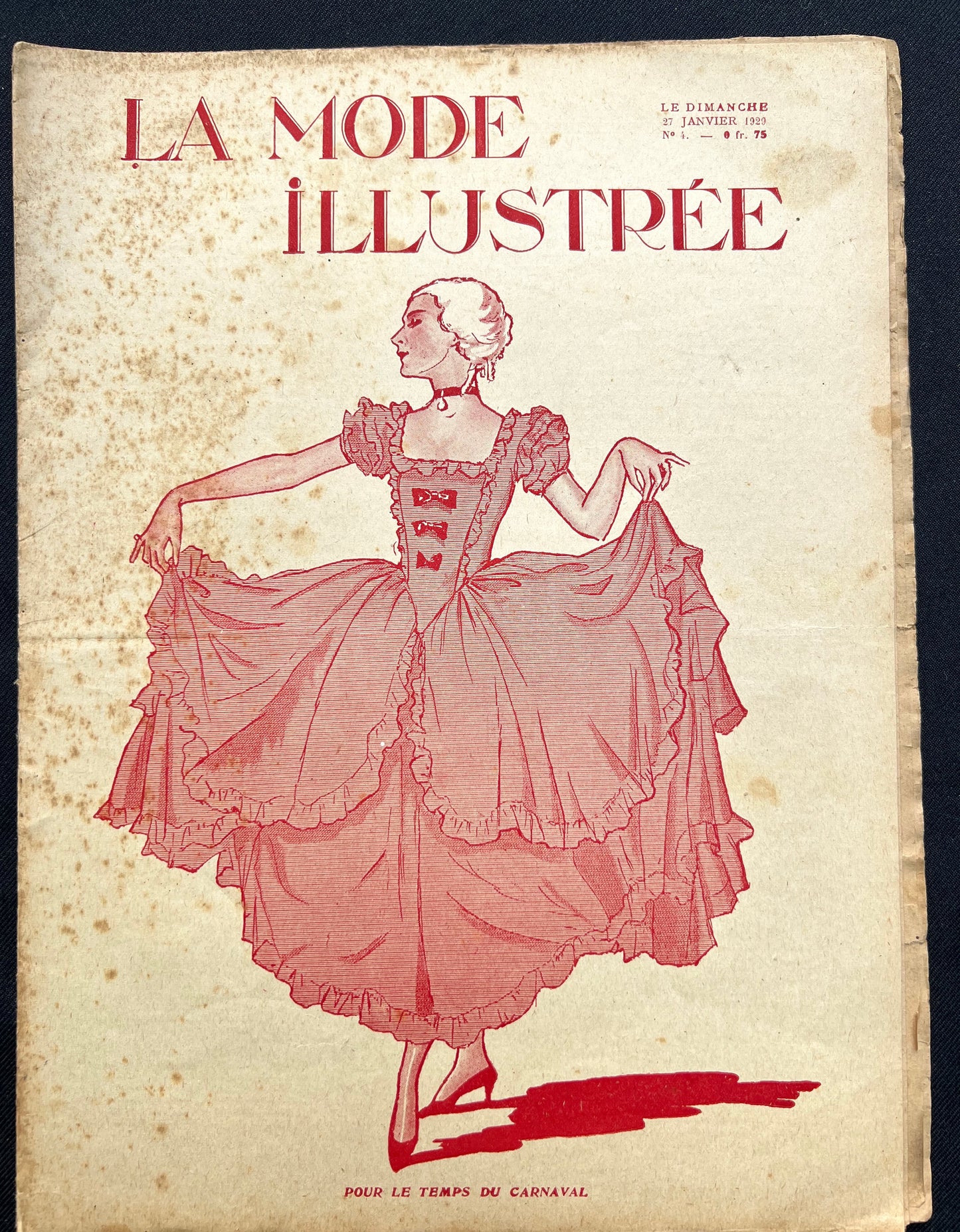 Party Clothes + Lingerie in 27th January 1929 French Fashion Paper La Mode Illustree