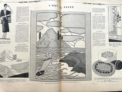 Party Clothes + Lingerie in 27th January 1929 French Fashion Paper La Mode Illustree