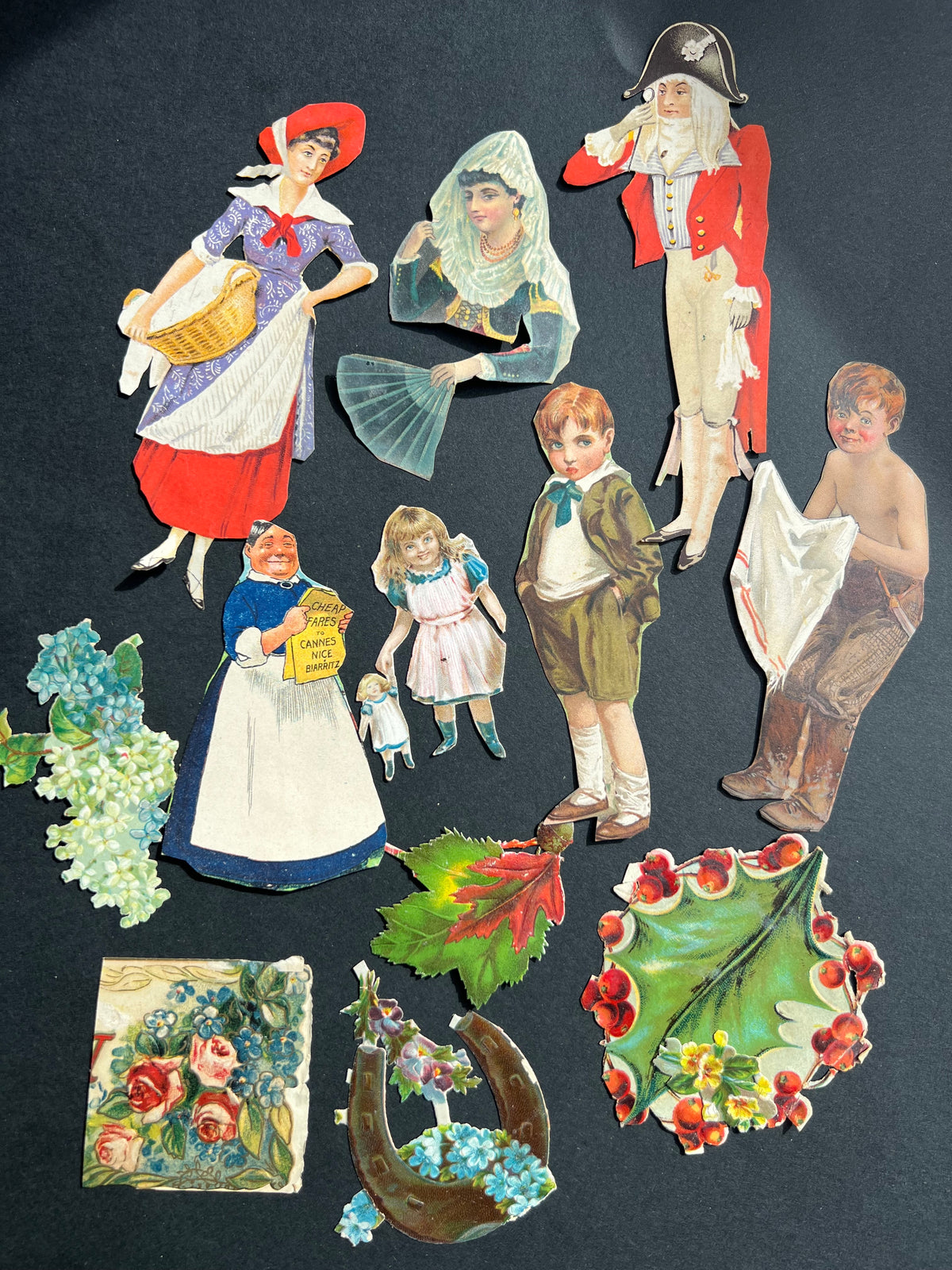 Job Lot of Victorian Scraps and Cut Outs