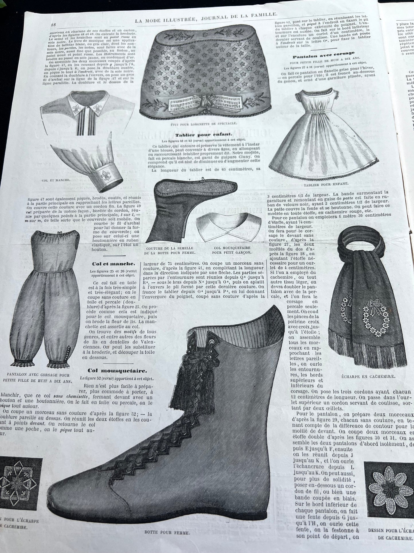 Fascinating Fashions 160 Years ago in 14th January 1866 French Women's Paper La Mode Illustree