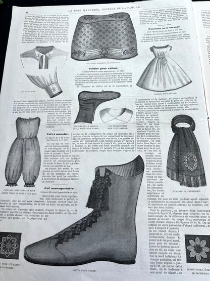 Fascinating Fashions 160 Years ago in 14th January 1866 French Women's Paper La Mode Illustree