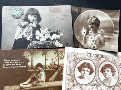 10 Varied 1900s French Postcards