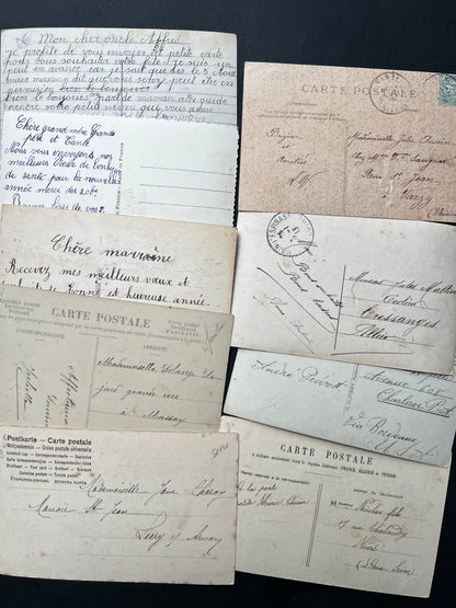 9  Early C20th French Postcards of Children