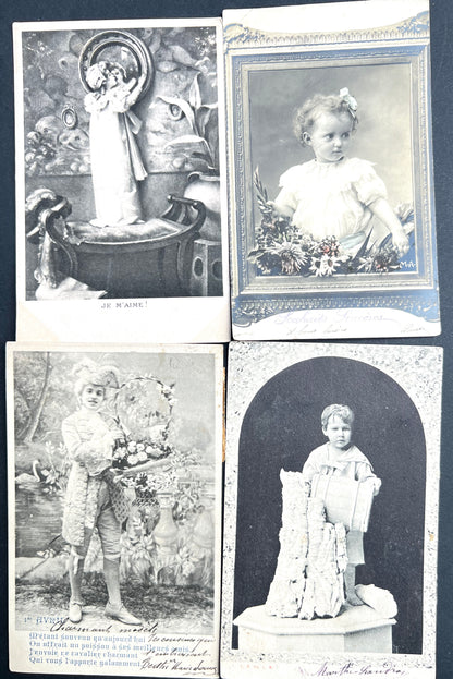 16 Varied 1900s French Postcards