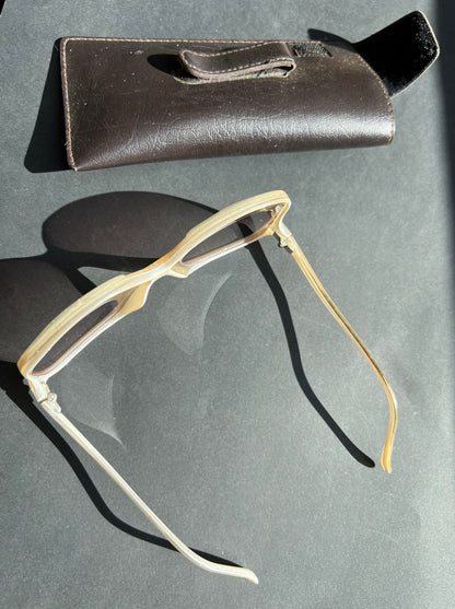 Marvellously 1970s Oversized Low Arm Sunglasses with Case