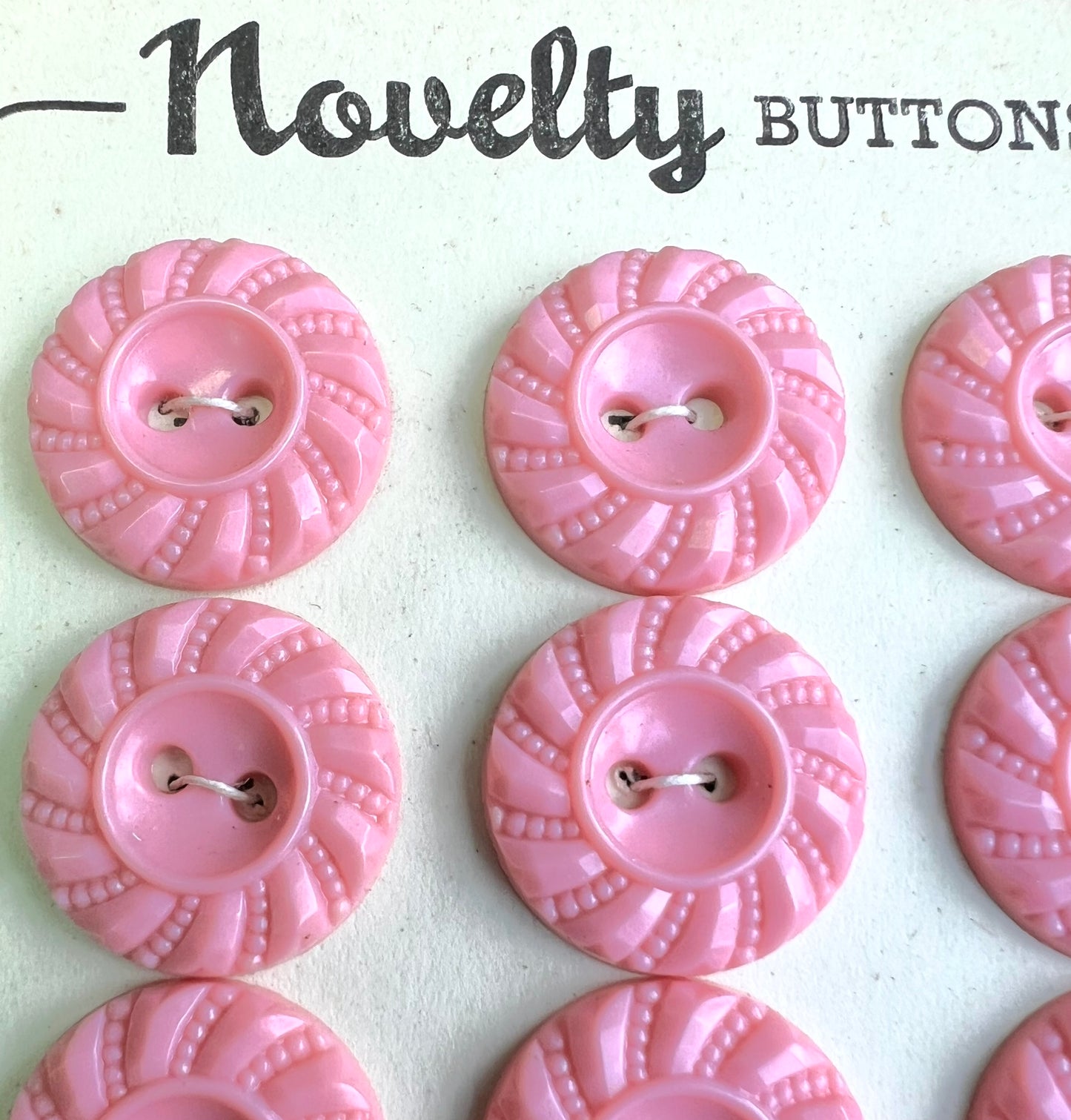 Sheets of Dynamic Pink Buttons 2cm, 1.8cm or 1.5cm