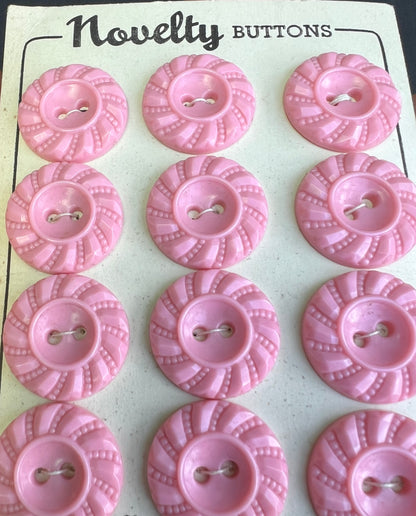 Sheets of Dynamic Pink Buttons 2cm, 1.8cm or 1.5cm