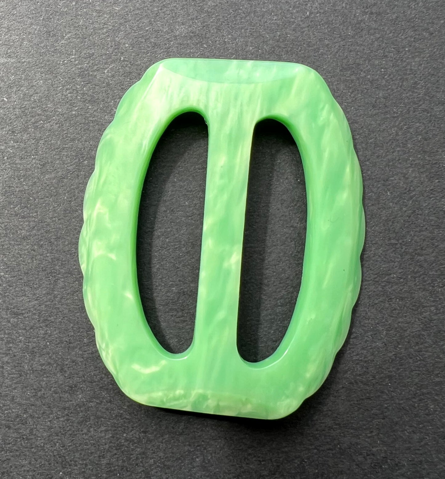 Marbled Soft Green 1940s Buckle for 3cm Belt