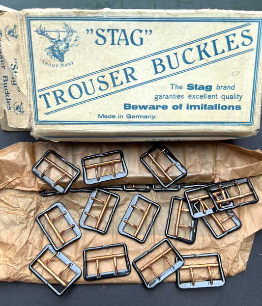 One Vintage STAG Trouser Buckle 3x 2cm