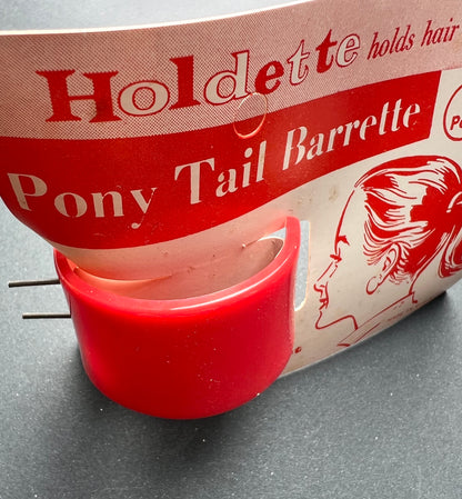 Sleek Mid Century HOLDETTE Pony Tail Barrettes