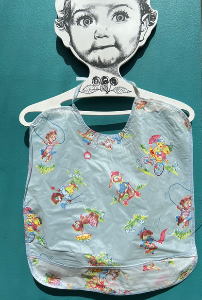 Delightful 1950s Bibs Decorated with Cute Anthropomorphic Animals