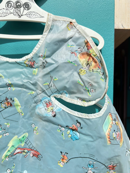 Big 1950s Made in U.S.A  Playground Bib with Shoulders