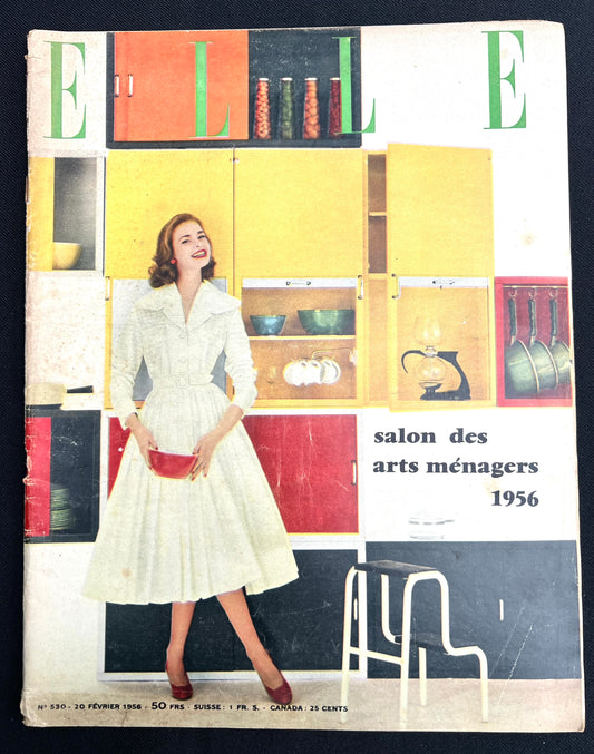 90 Fascinating Pages of Interiors + Domestic Life in February 1956 French ELLE
