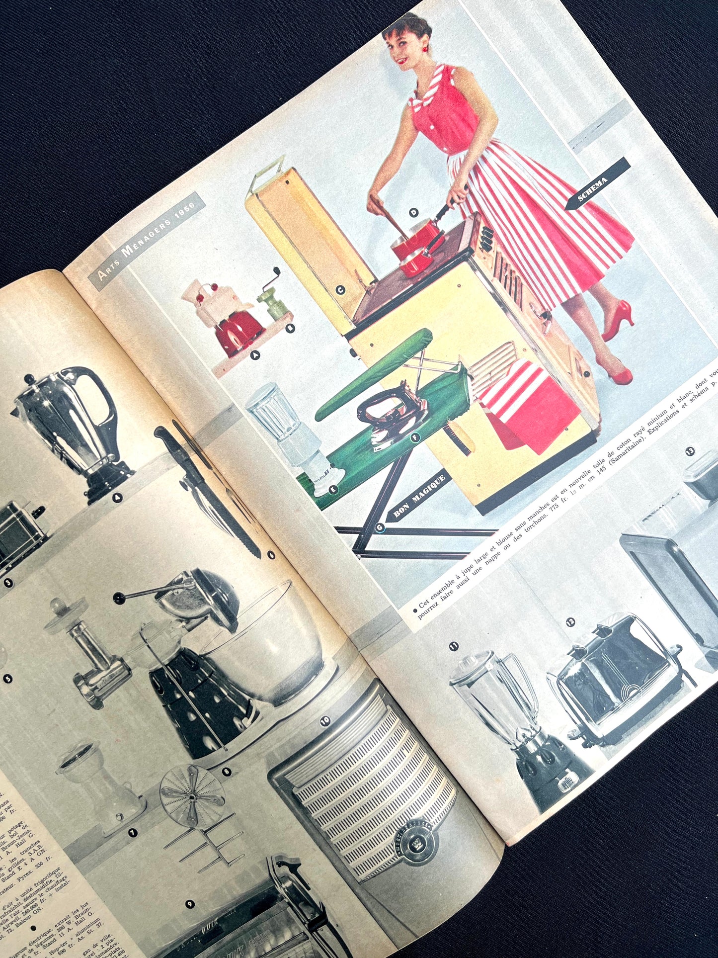 90 Fascinating Pages of Interiors + Domestic Life in February 1956 French ELLE
