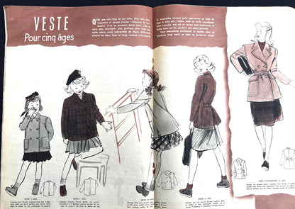 February 1946 French Magazine La Femme - Copenhagen Issue AND Shoes !