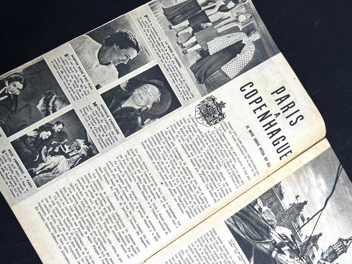 February 1946 French Magazine La Femme - Copenhagen Issue AND Shoes !