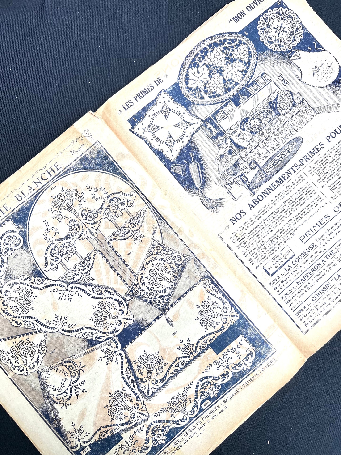 Fascinating 15th February 1928 French Handicrafts Paper Mon Ouvrage incl Needlework, Lingerie