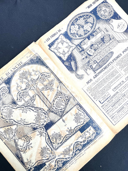 Fascinating 15th February 1928 French Handicrafts Paper Mon Ouvrage incl Needlework, Lingerie
